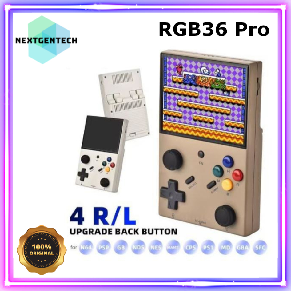 Jual RGB36 Pro Handheld Arcade Video Game Console Retro Portable Linux ...