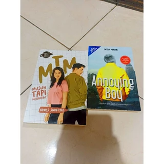 OBRAL BUKU MURAH ORIGINAL / NOVEL REMAJA / 1 PAKET 2 BUKU / ANNOYIG BOY / MUSUH TAPI MENIKAH / BEST SELLER / ROMANCE / DEWASA / FIKSI / INESIA PRATIWI / AGNES SHINTYAS /