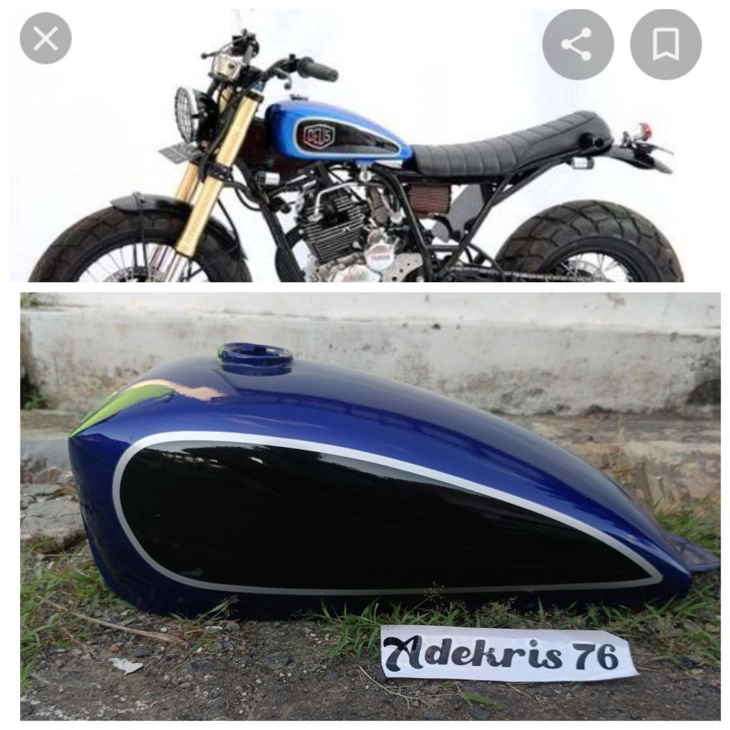 Jual Tangki Tracker Deus Scrambler Custom Japstyle | Shopee Indonesia