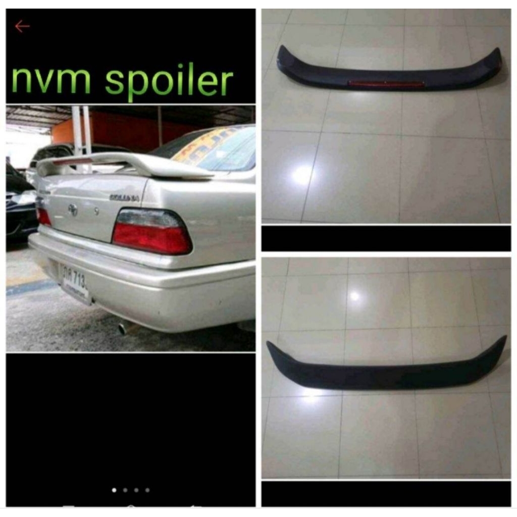 Jual spoiler sedan soluna+ lampu led nyala | Shopee Indonesia