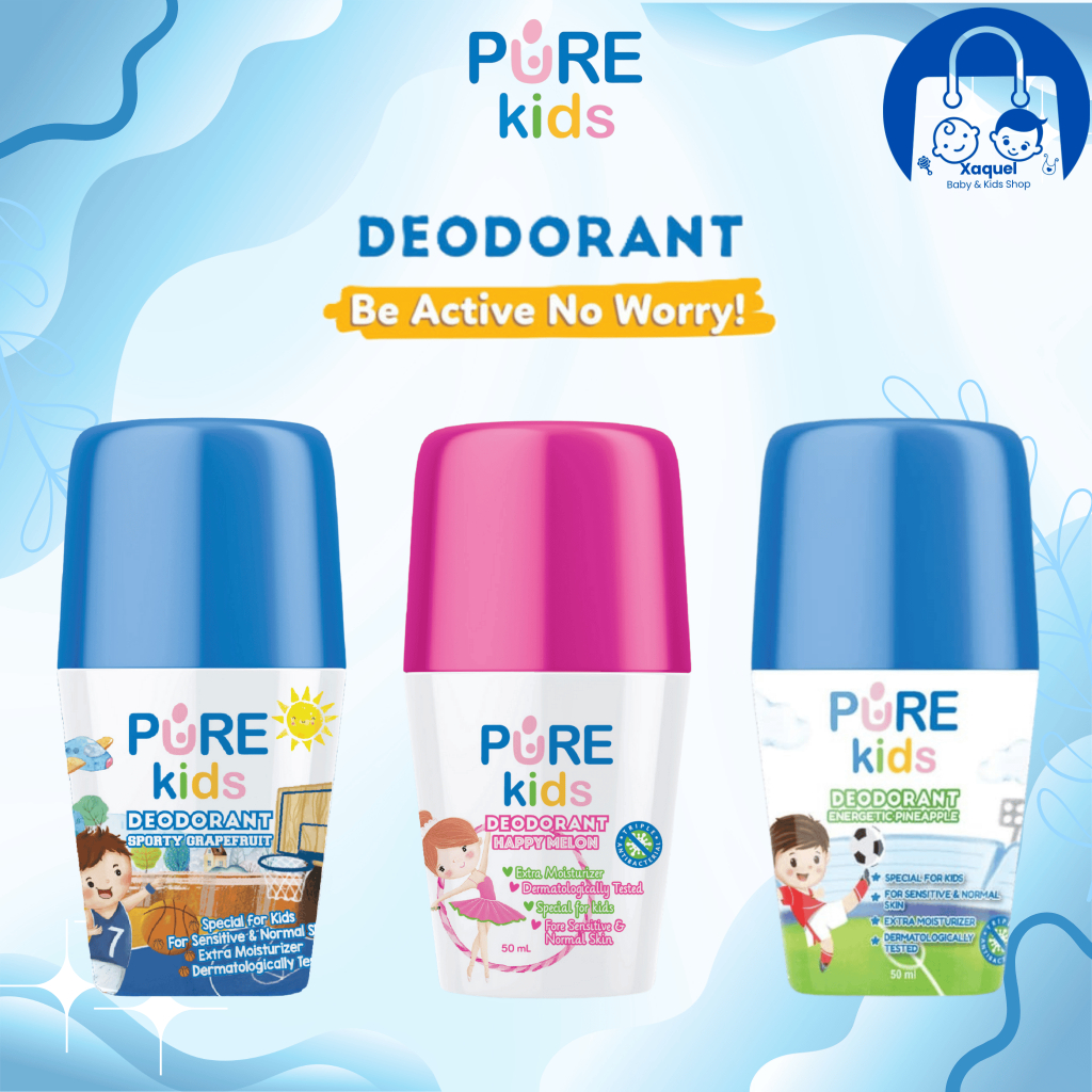 Jual PureKids Deodorant 50ml (Happy Melon / Sporty Grapefruit ...