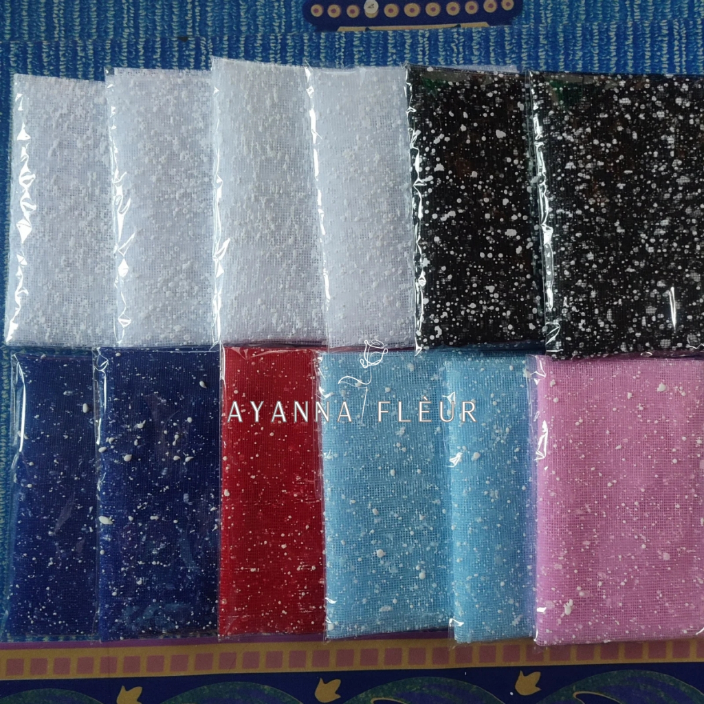 Jual (READY) Kain Tile Salju Buket Bunga Lembaran | Snow tile uk ...