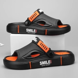 Sandal pria terbaru 2025 dengan EVA tumit belakang, sendal keren pria gaya fashion