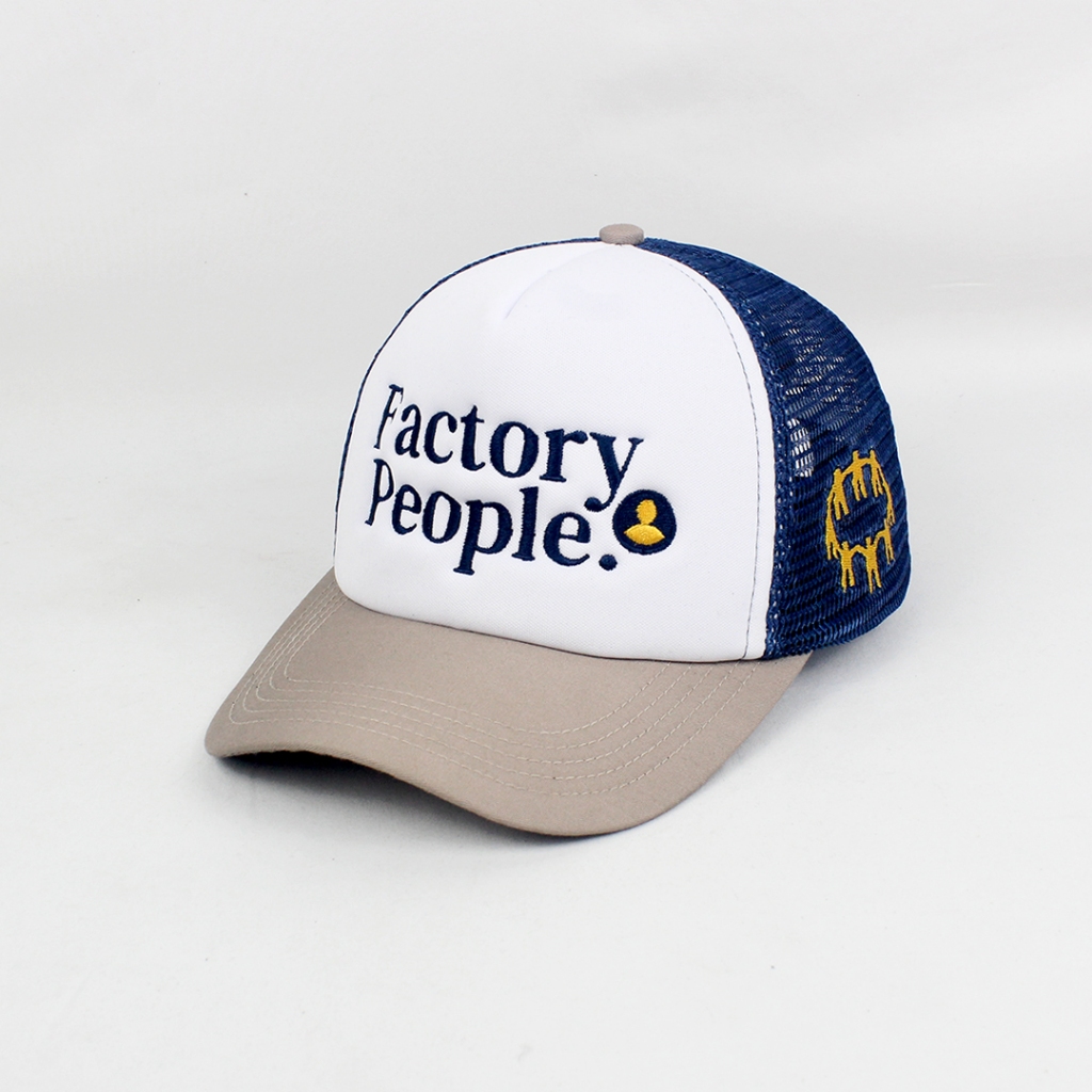 Jual TOPI TRUCKER FLOODIO FACTORY PEOPLE | Shopee Indonesia