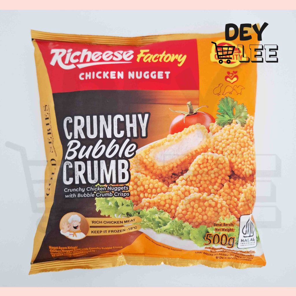 Jual RICHEESE FACTORY Chicken Nugget CRUNCHY BUBBLE CRUMB 500gr Frozen ...