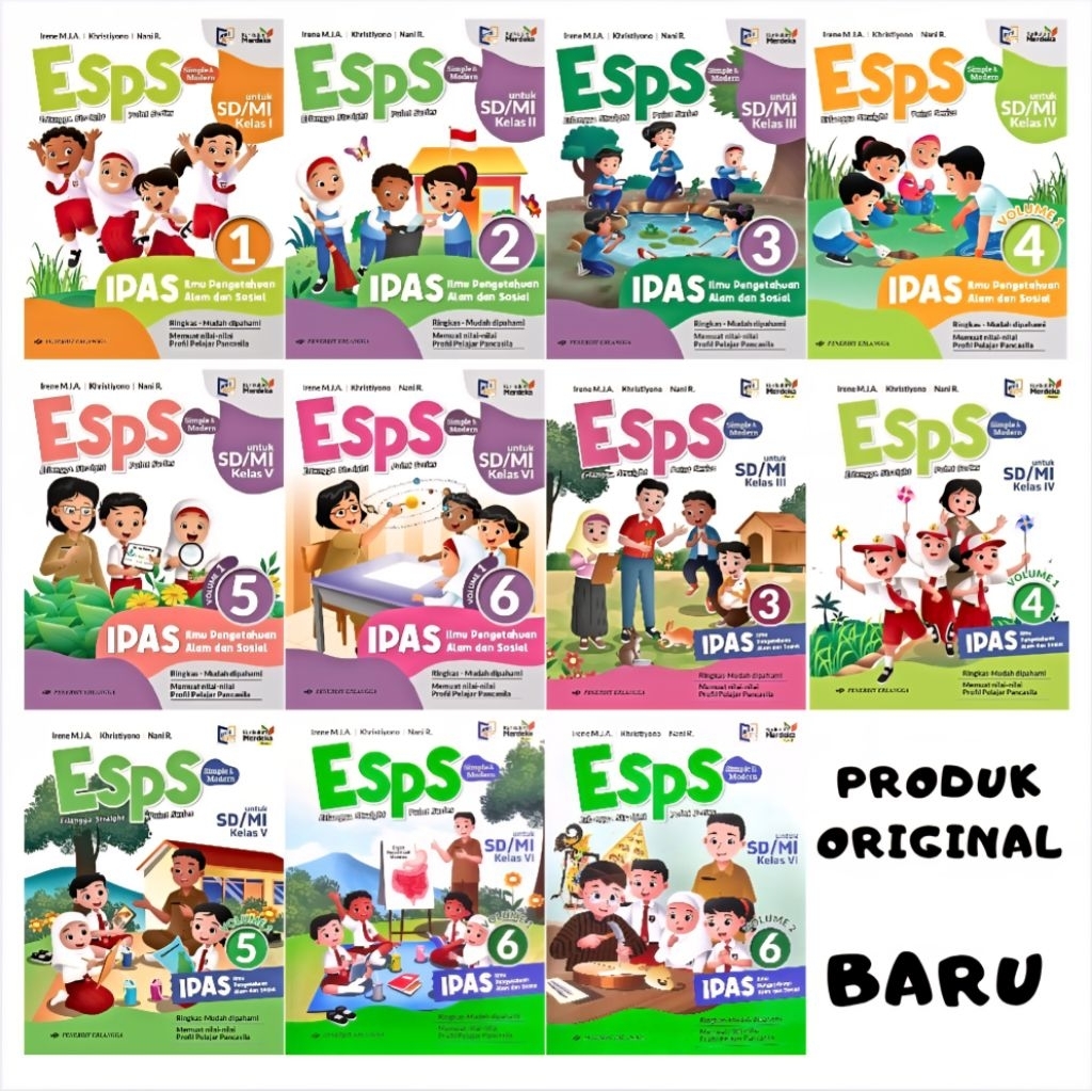 Jual BUKU ESPS IPAS REVISI KELAS 1 2 3 4 5 6 SD ERLANGGA KURIKULUM ...