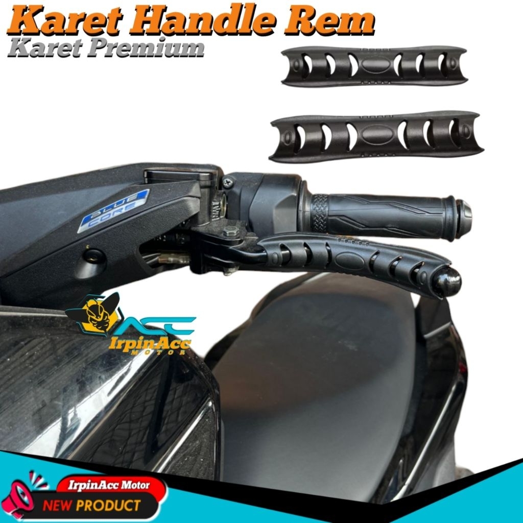 Variasi Karet Pelindung Handle Rem Kanan Kiri Universal Motor Beat Vario Scoopy Nmax Xmax Fazio filano Dll 2pc