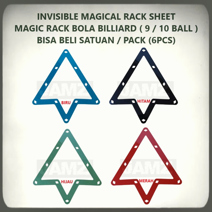 Jual Magic Rack untuk Bola Billiard 9 / 10 Ball Rack Susun Bola Biliar ...