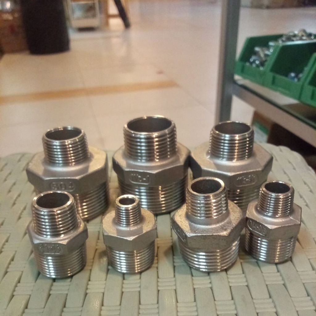 Jual Double Nepel Reducer Stainless SS304 Vlok Dobel Nipple Doubel ...