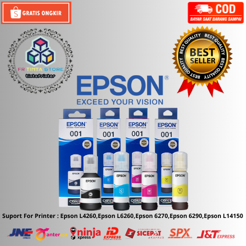 Jual Tinta Epson 001 Black & Epson 001 Color | Shopee Indonesia