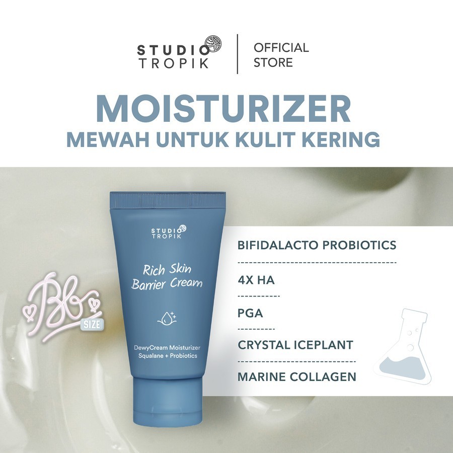 Jual STUDIO TROPIK Moisturizer Bb Size Skin Barrier Cream Rich 15gr ...