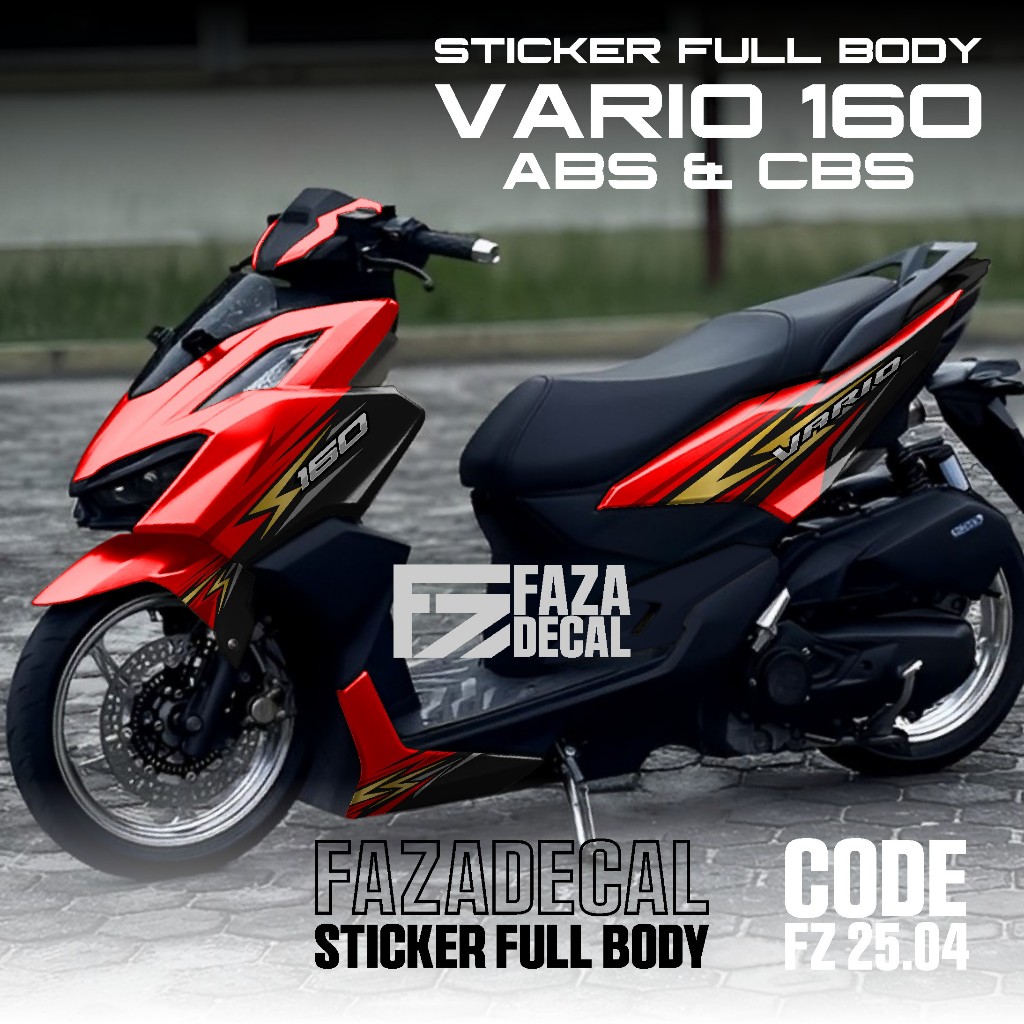 Jual FAZA DECAL - ( COD ) Decal Sticker Vario 160 ABS/CBS Full Body FZ ...