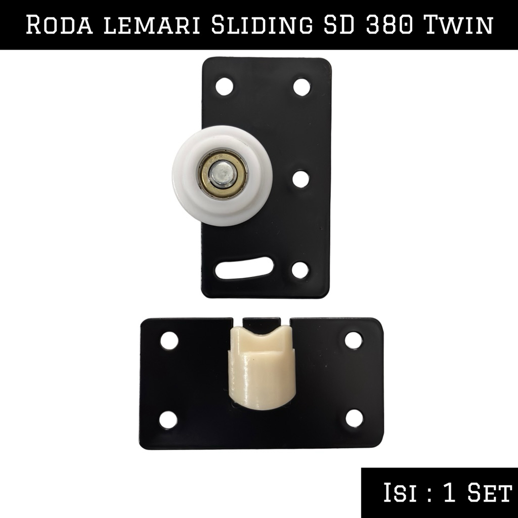 Jual Roda SD 380 Sleding Pintu Lemari Geser Twin Sleding | Shopee Indonesia