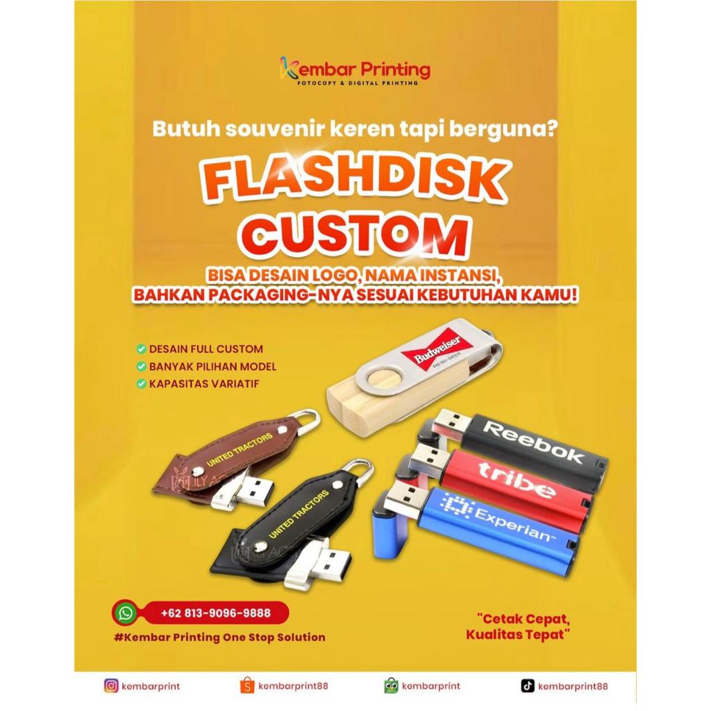 Jual FlASHDISK CUSTOM/FLASHDISK UV CUSTOM/FLASHDISK KAYU UV | Shopee ...