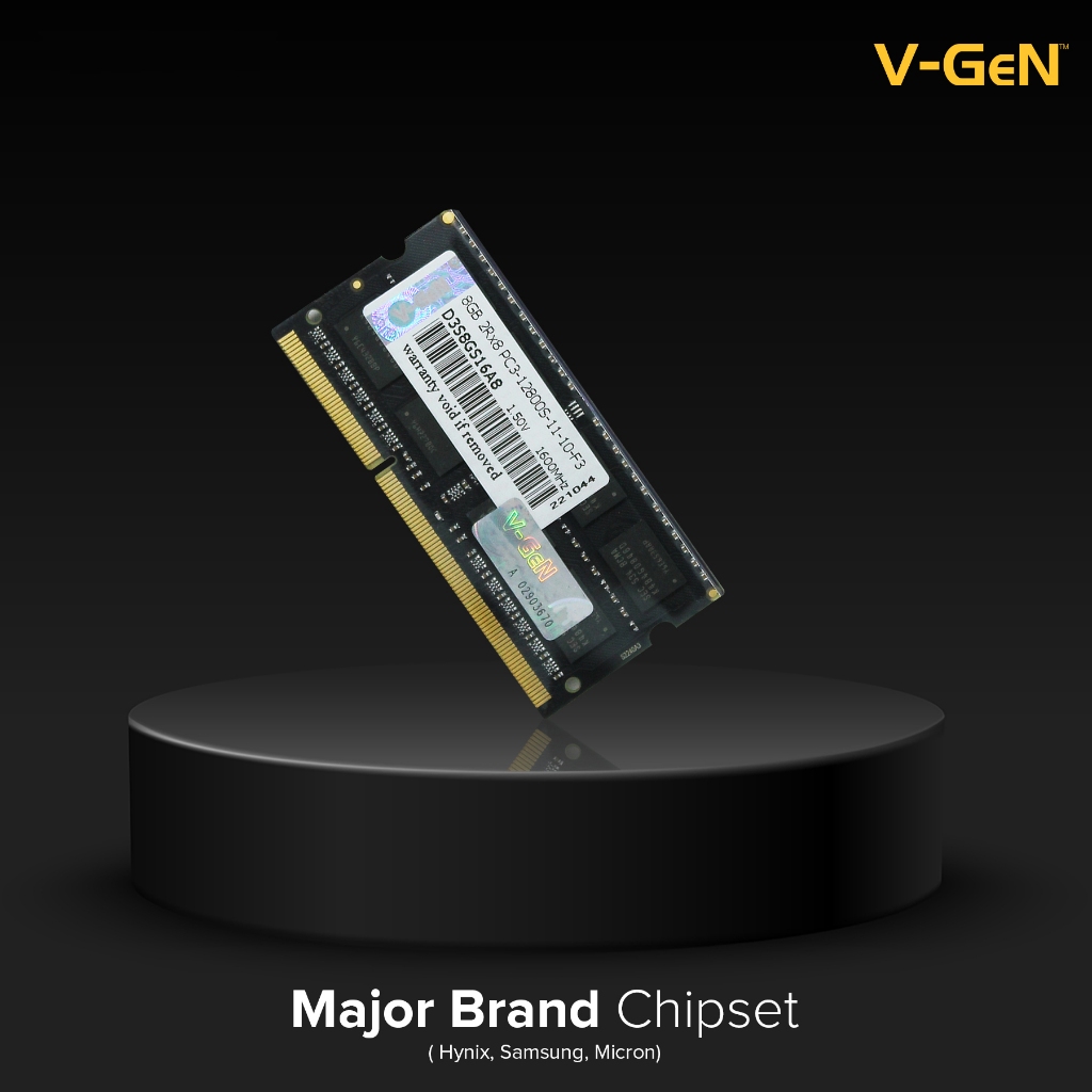 Jual SODIMM DDR3 8GB PC 12800/1600 Mhz RAM Laptop/Notebook V-GeN