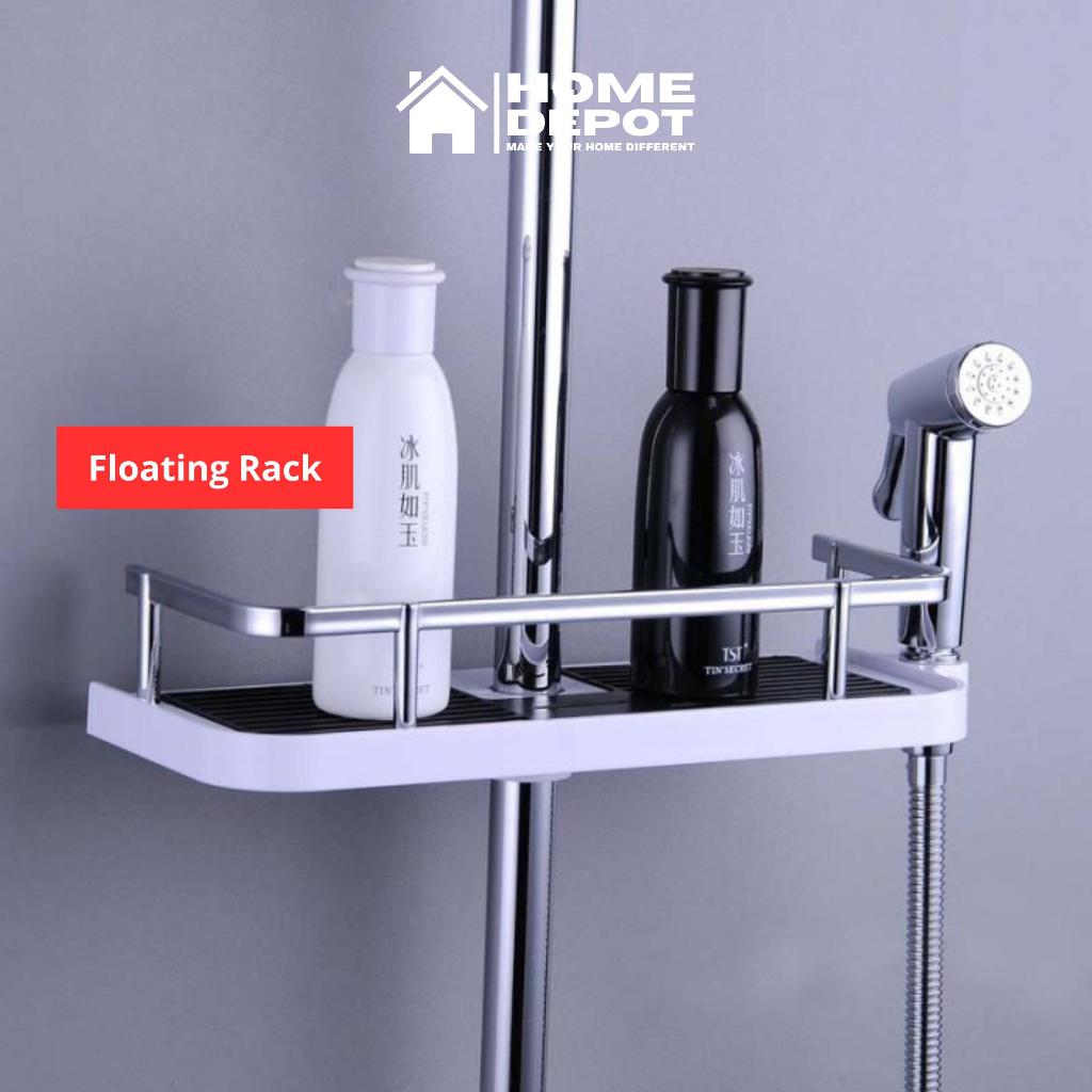 Jual Rak Kamar Mandi Plastik Gantung Tiang Shower Floating Rack ...