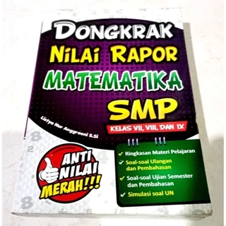 ( OBRAL ) BUKU PENDIDIKAN SMP // SOAL - SOAL SMP // DONGKRAK NILAI RAPOR MATEMATIKA SMP // ORIGINAL