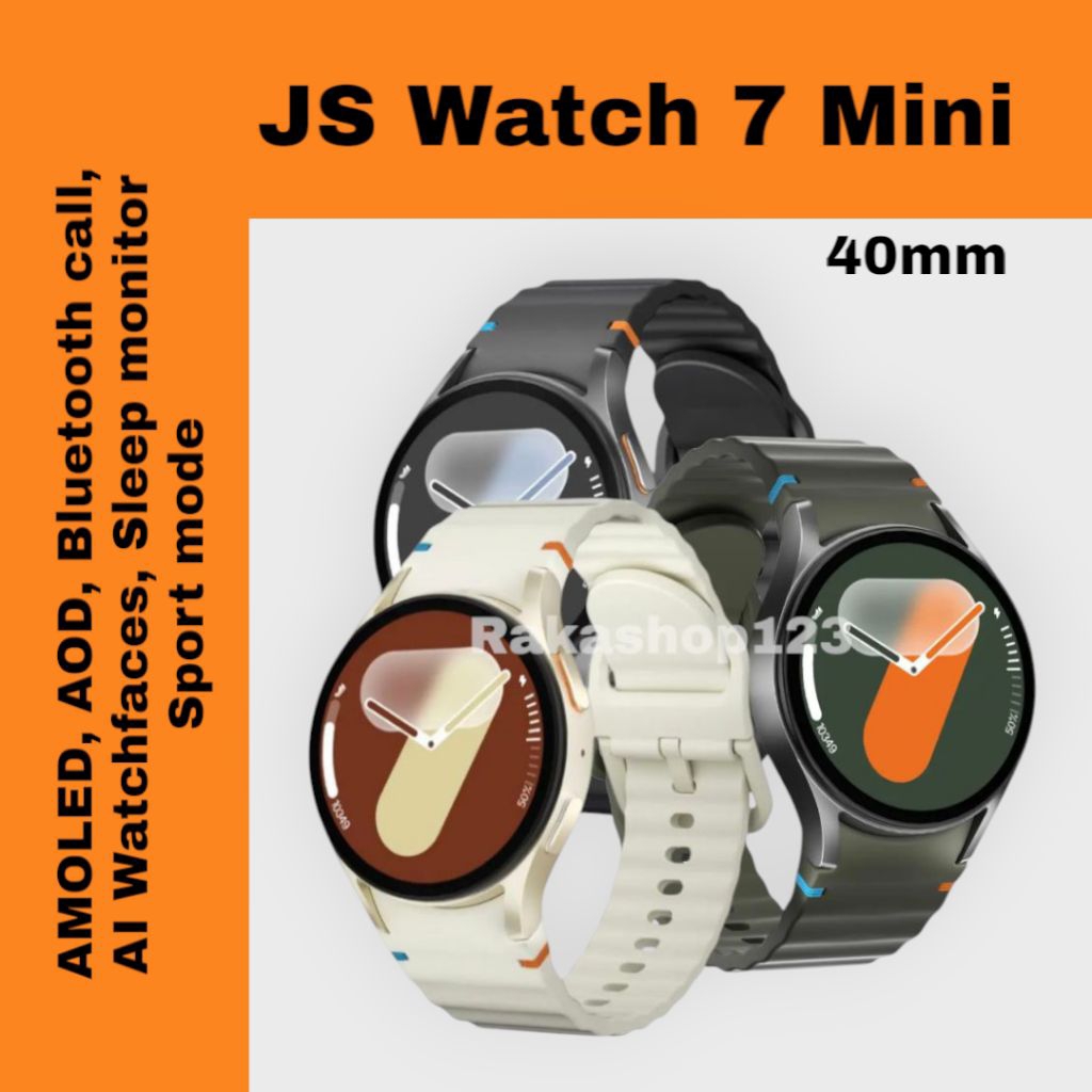 Jual JS Watch 7 Mini 40mm (best mirror), AMOLED, AOD, NFC, Sport mode ...
