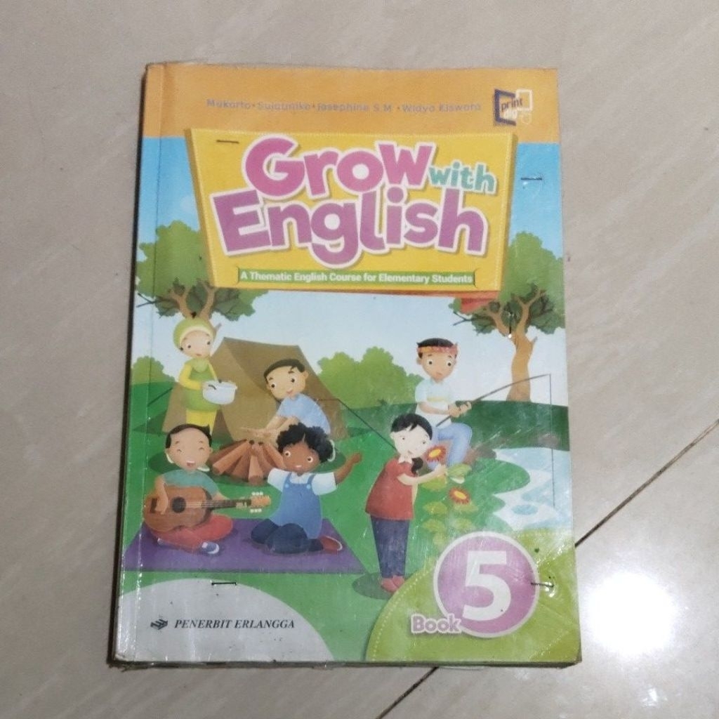 Jual BUKU ORI BUKU GROW WITH ENGLISH KELAS 5 SD PENERBIT ERLANGGA ...
