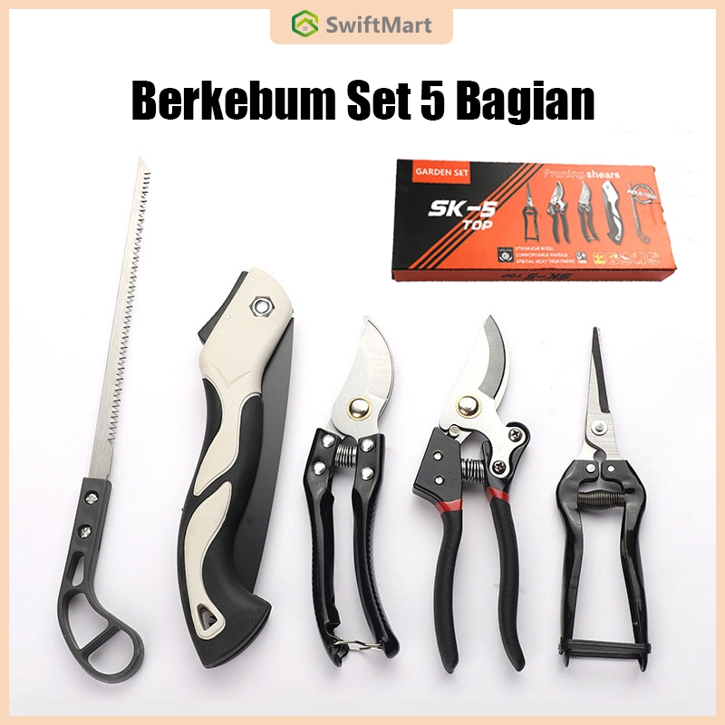Jual [Ready] 5pcs/1set 5in1 Pemotong Dahan Alat Perkebunan GardenSet ...