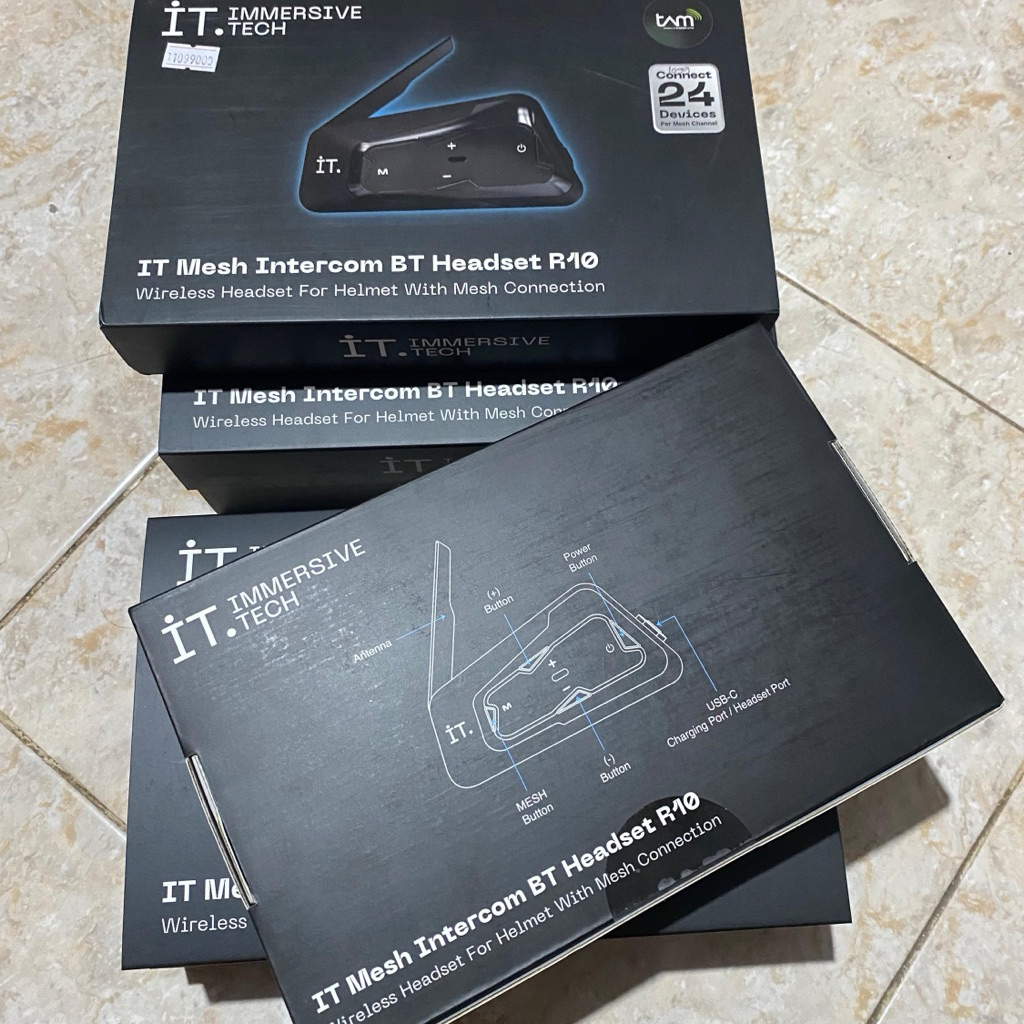 Jual IT Mesh Bluetooth Intercom R10-NEW (BARU)! | Shopee Indonesia