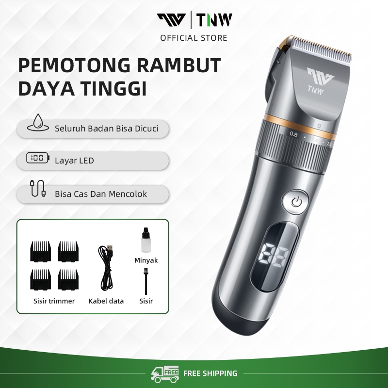 Jual TNW PT6 Hair Clipper Cukur Bulu Cordless Professional Pemotong ...
