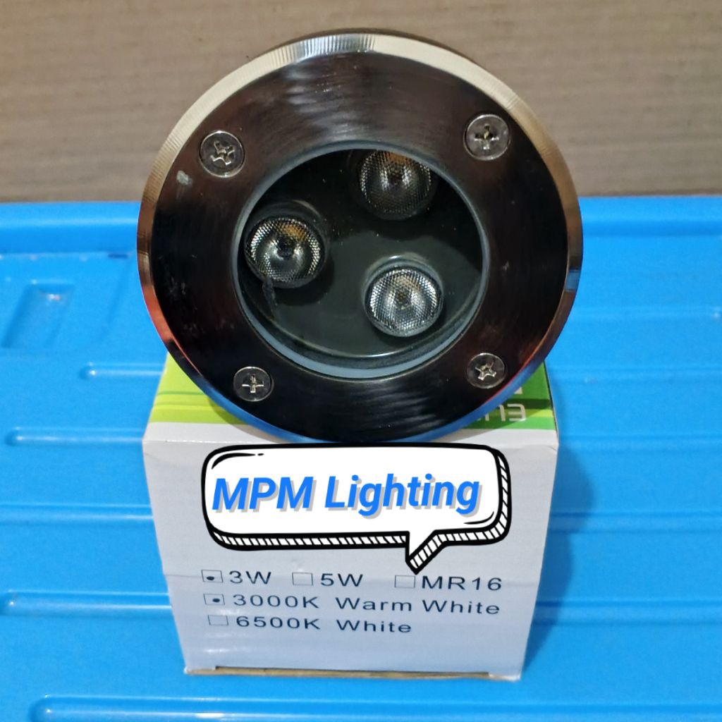 Jual Lampu Lantai Tanam LED 3watt 3000K 220V Inbow/ LED sorot Lantai ...