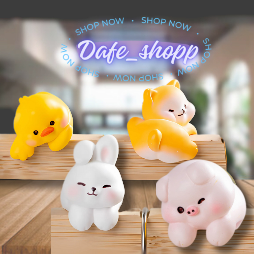 Jual ORNAMEN MINIATUR TEMPELAN DASHBOARD LAPTOP MEJA - DUCK RABBIT CAT ...