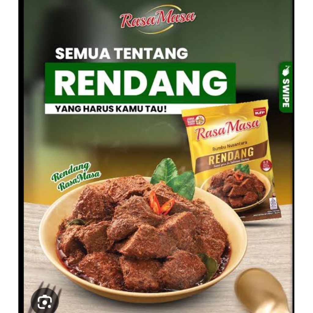 Jual BUMBU RENDANG RASA MASA 50gr (1 PCS) | Shopee Indonesia