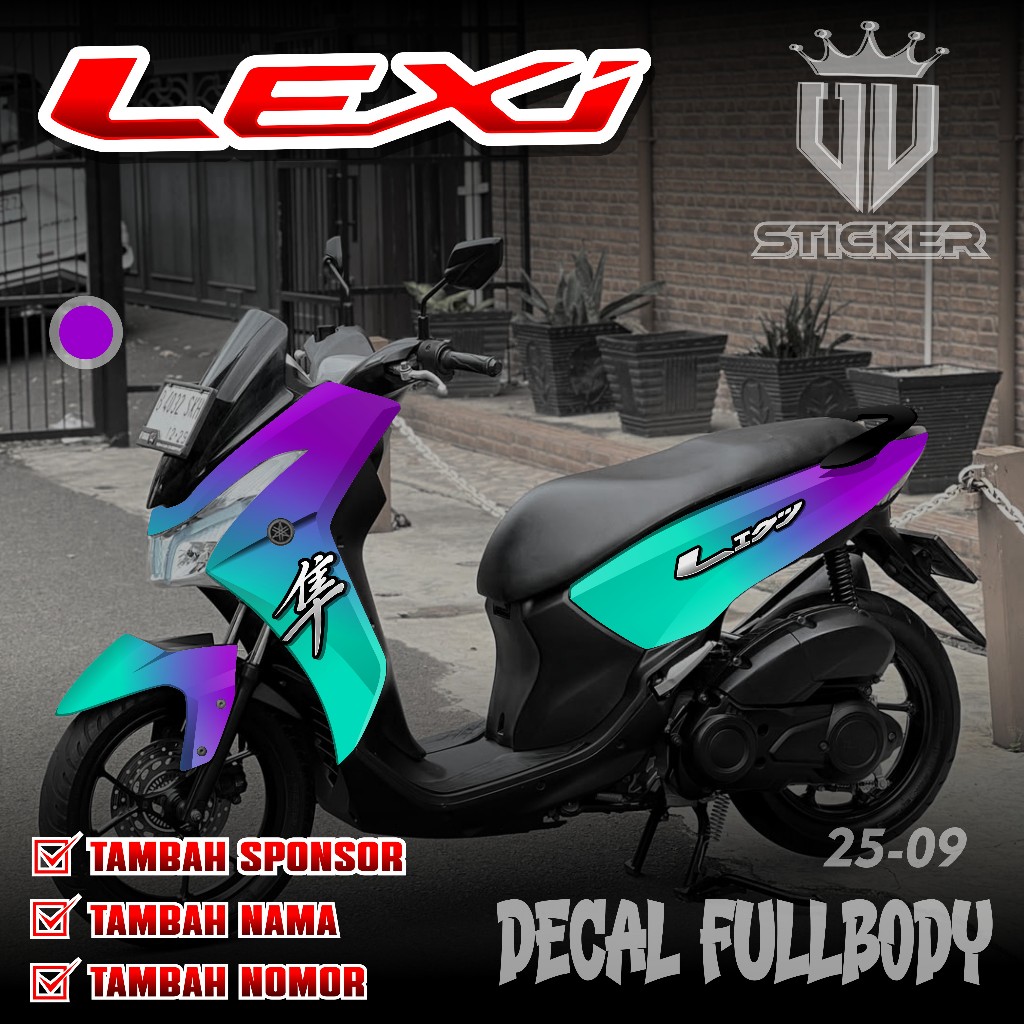 Jual (COD) TERBARU Decal Sticker Full body Yamaha LEXI 125 2018 2019 ...