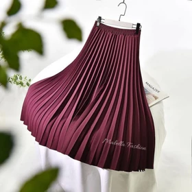 Rok Plisket Premium Bahan Cosebo Crep Standar Dan Jumbo