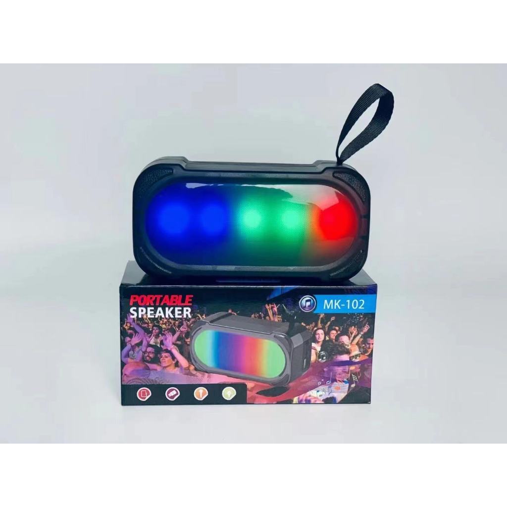 Jual Speaker Bluetooth MK102 LED Light RGB spiker wireless portable ...