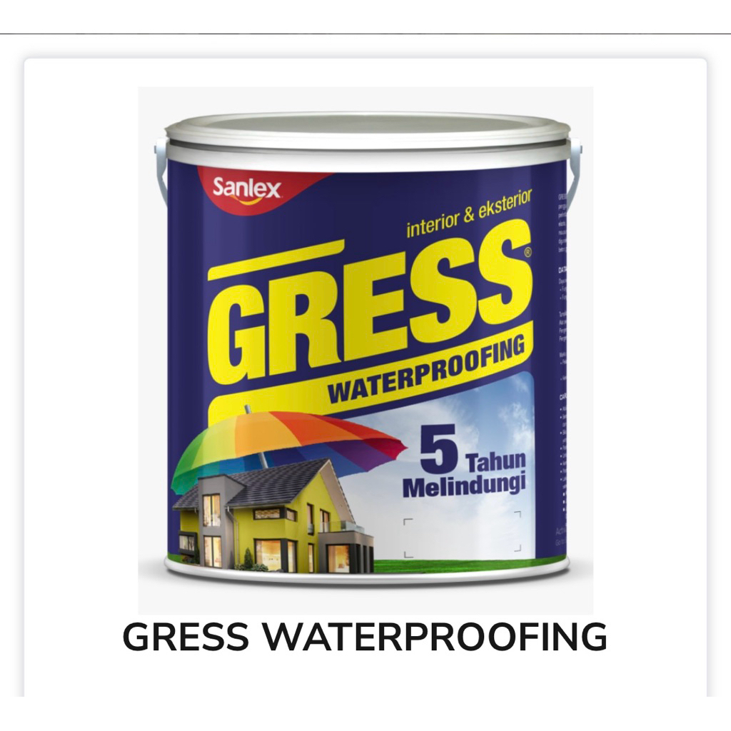 Jual Sanlex gress waterproofing 4 kg | Shopee Indonesia
