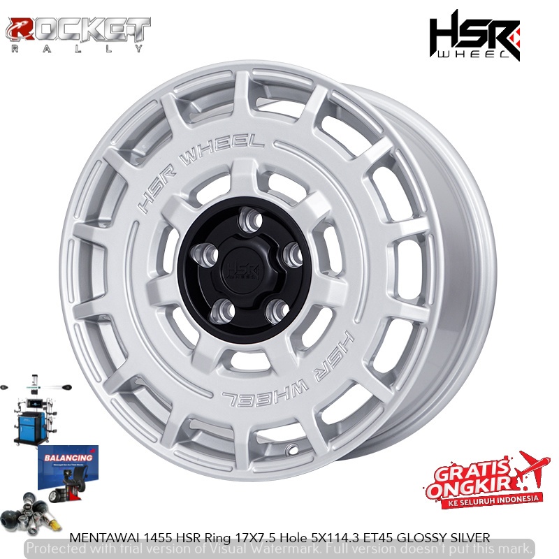 Jual Velg Mobil Rally Look HSR MENTAWAI Ring 17 PCD 5X114,3 For Xpander ...