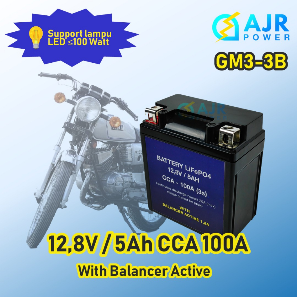 Jual Accu Aki Lithium LiFePo4 RX KING NSR150 12V 5AH dgn BALANCER ...