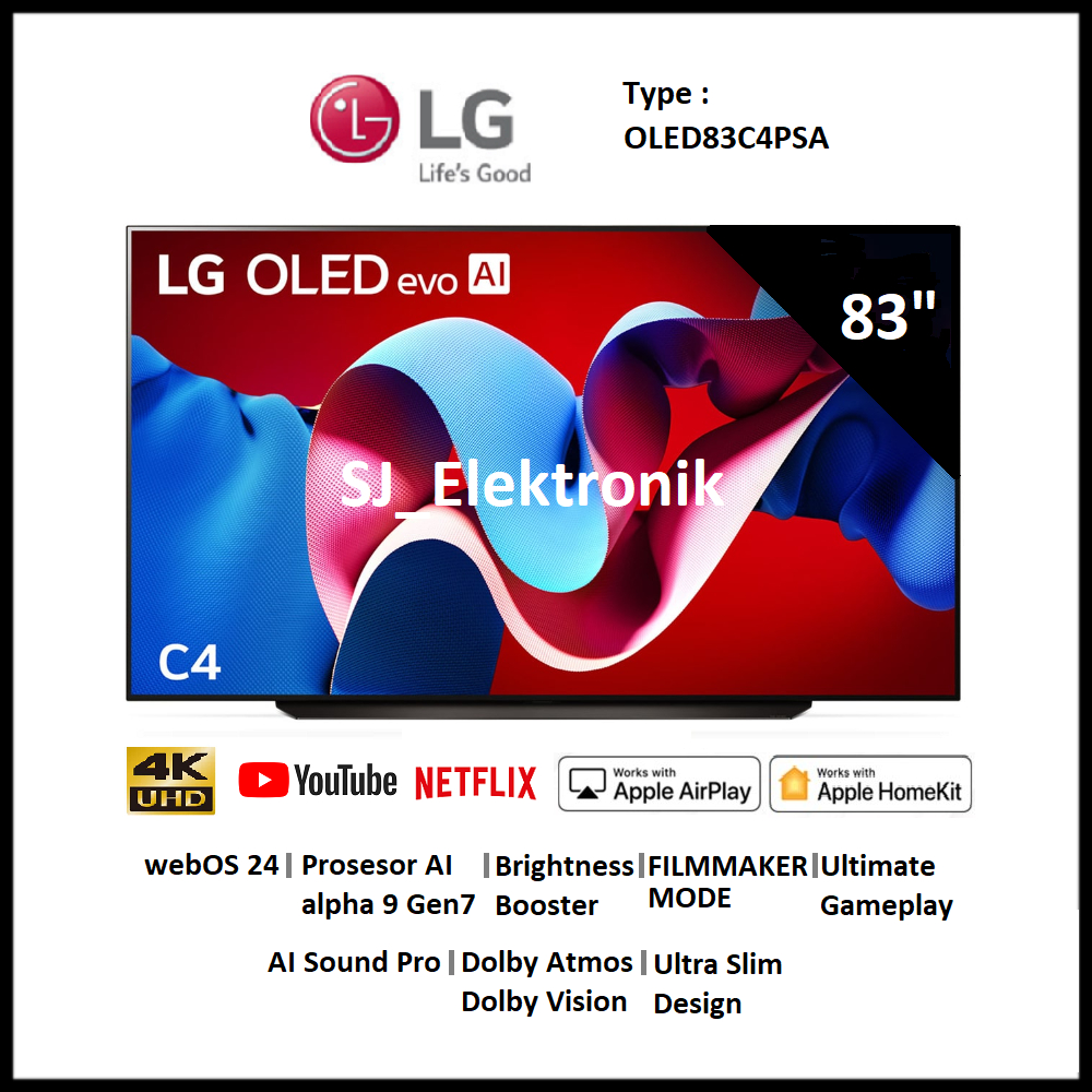 Jual LG OLED83C4 / OLED 83C4 OLED evo C4 83 Inch Smart TV UHD 4K ...