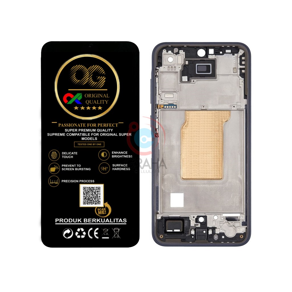 Jual LCD SAMSUNG A35 5G / A356E OG SUPER + FRAME FULLSET TOUCHSCREEN ...
