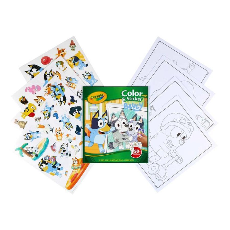 Jual Crayola Bluey Color & Sticker Activity Book with 50+ Stickers ...