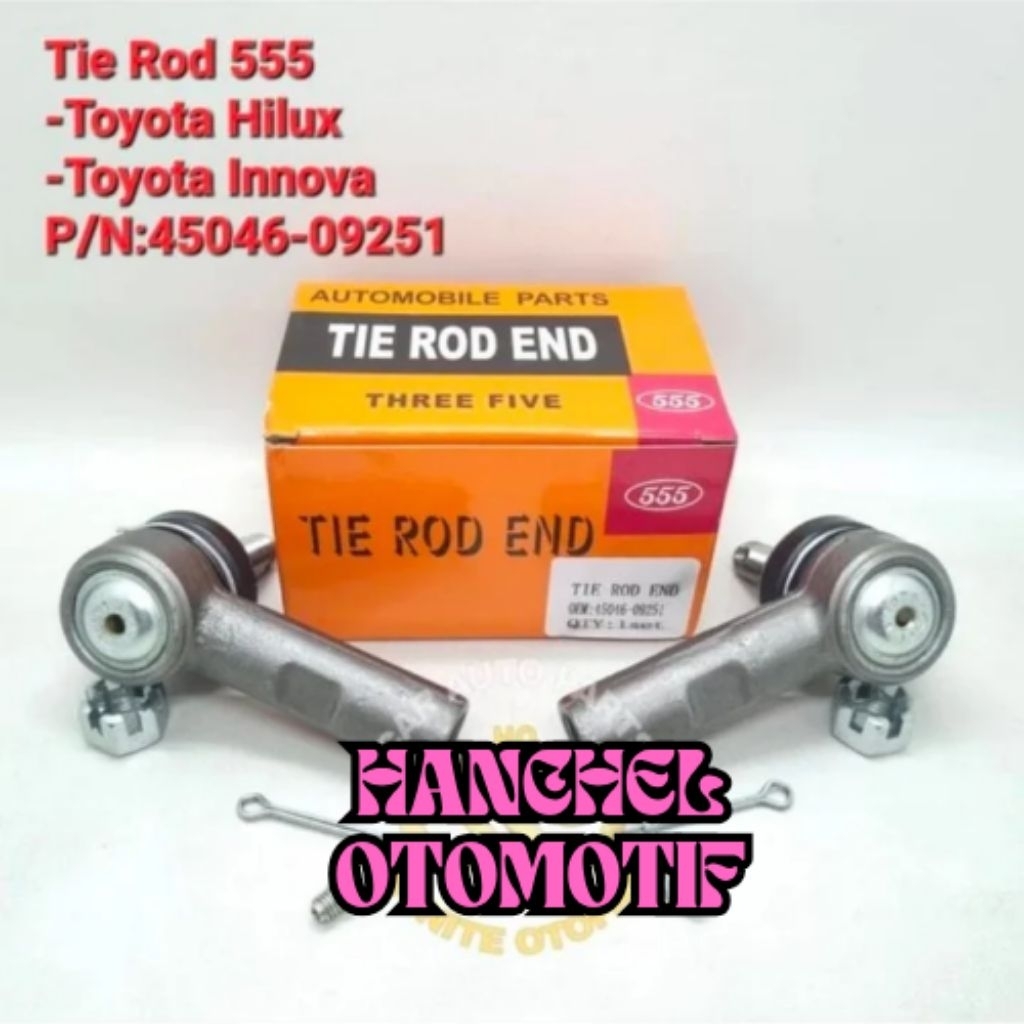 Jual TIE ROD END HILUX INNOVA INOVA FORTUNER 1SET 555 JAPAN ASLI ...