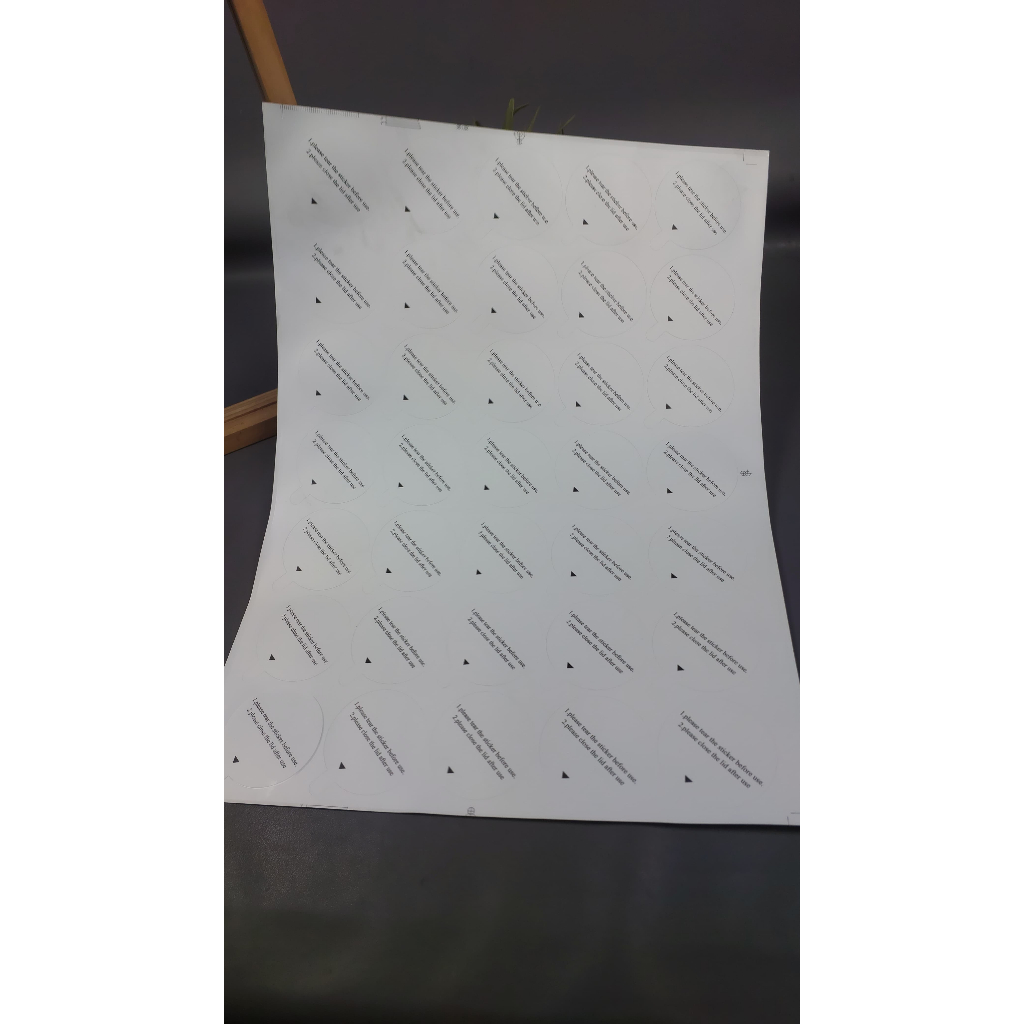 Jual Sticker cushion 1 lembar isi 35 pcs/sticker kemasan/sticker label ...