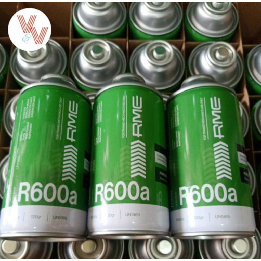 Jual refrigerant kaleng R600a/R 600, merk RME isi 120 gram harga/dus ...