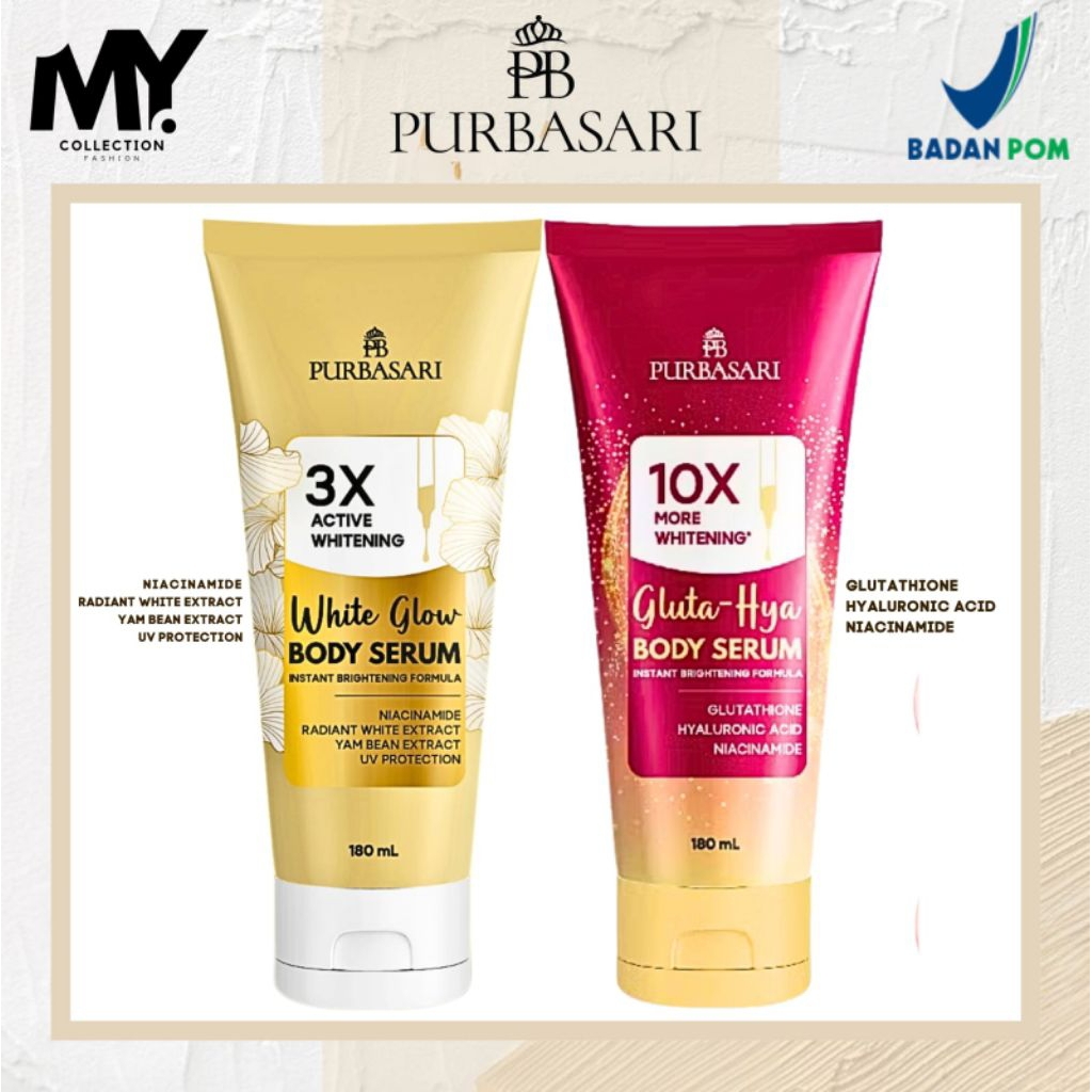 Jual [READY SIAP KIRIM] PURBASARI GLUTA HYA BODY SERUM & WHITE GLOW ...