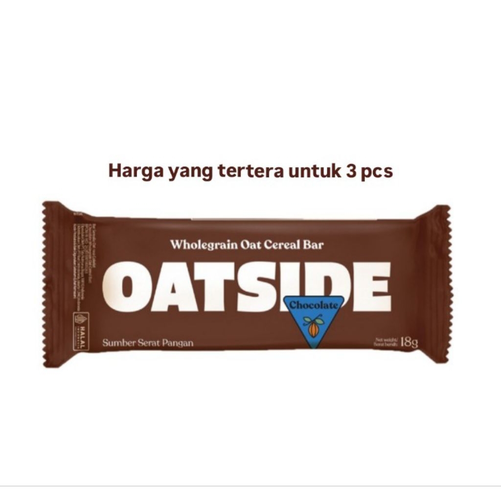 Jual Oatside Sereal Bar Oat Rasa Chocolate 18 g x 3 pcs | Shopee Indonesia