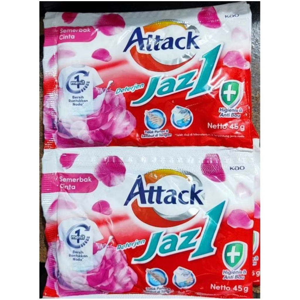 Jual ( 1 Renceng Isi 6 Sachet) Attack Jazz1 Rose Blossom 45gr | Shopee ...