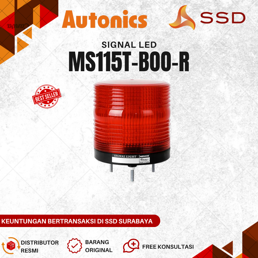 Jual Led Signal Light Menics Autonics MS115T-B00-R | Shopee Indonesia