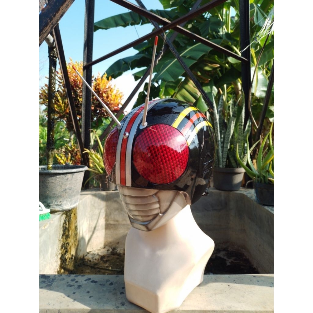 Jual Helm cosplay Kamen Rider Black / ksatria baja hitam | Shopee Indonesia