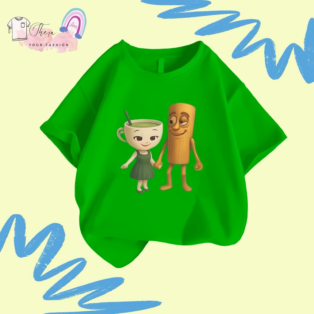 Jual [FREE NAMA] Baju Kaos Anak Motif ICARINA MACHANOVA DAN TUNG TUNG ...