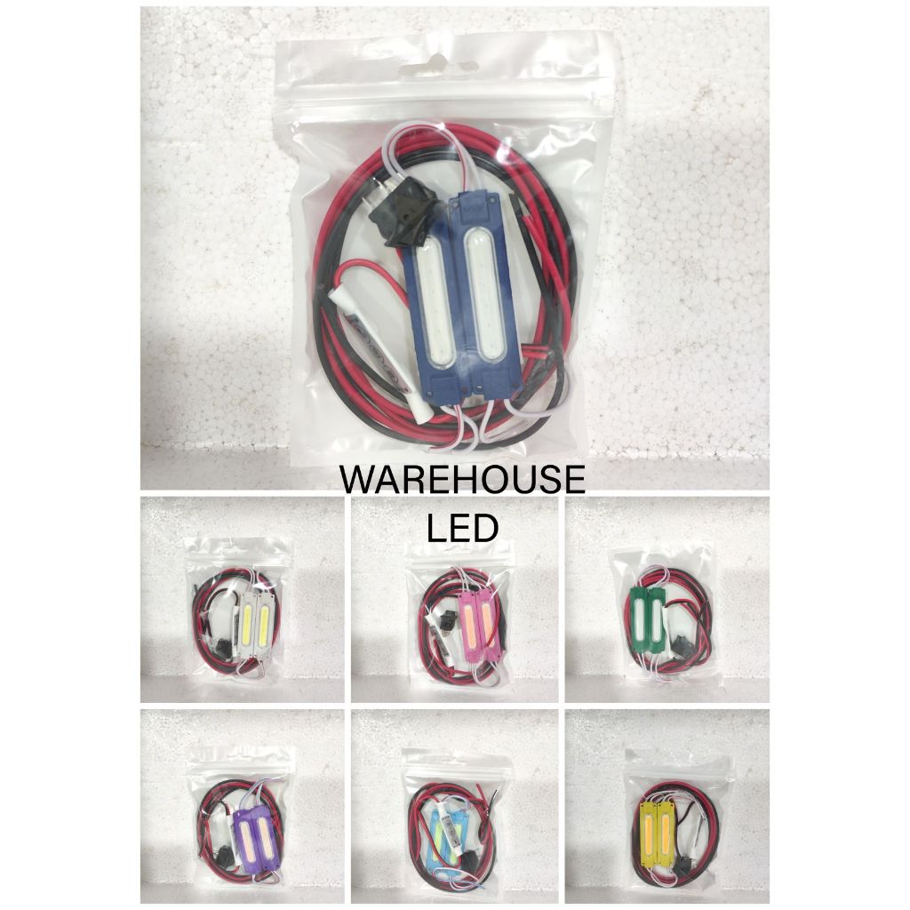Jual Led lampu variasi kolong mobil motor truk COB pendek 6 led 12Volt ...