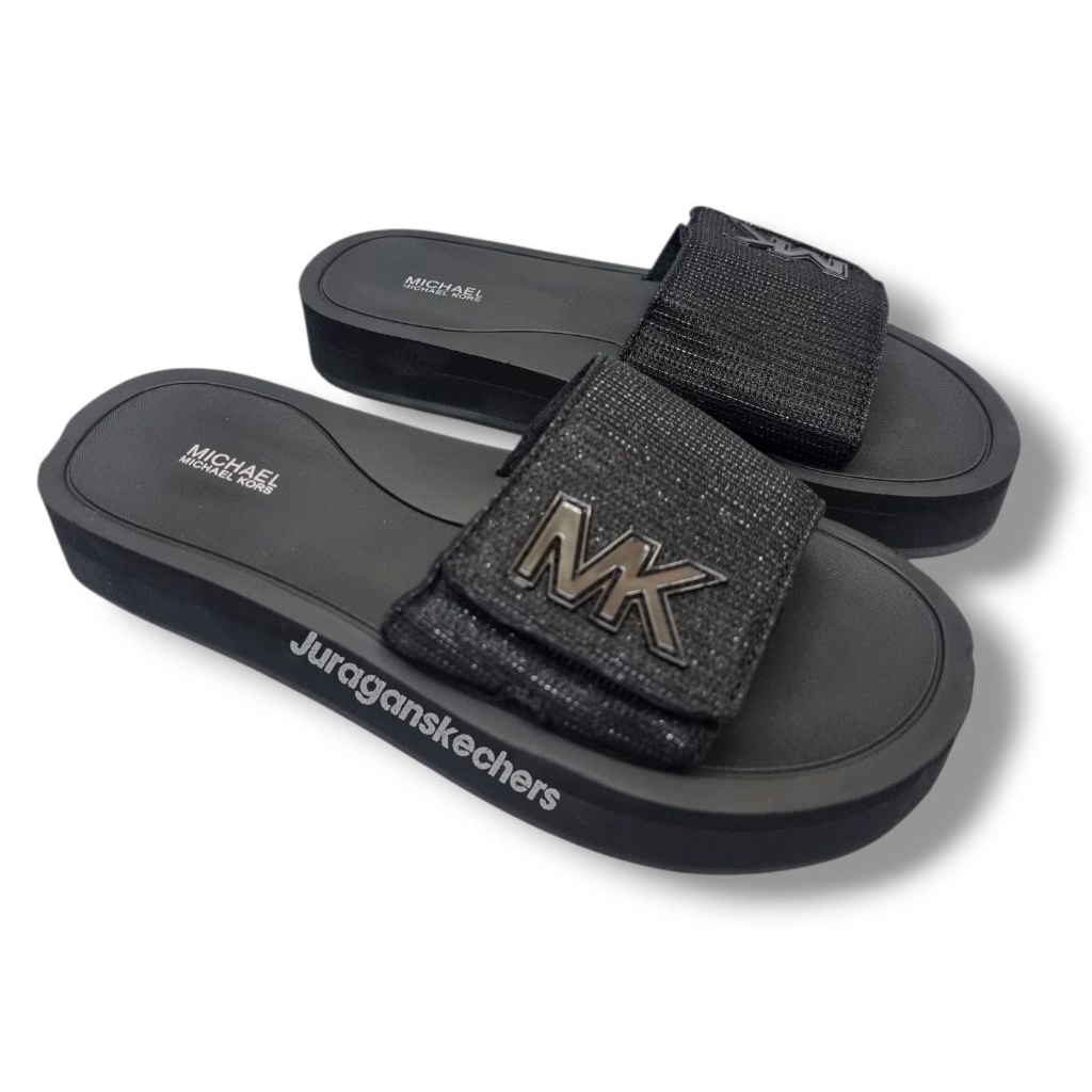 SANDAL SLIDE KORS/SANDAL SLIDE MICHAEL/SANDAL MK/SANDAL WANITA/SANDAL SLIDE  WANITA (MIRIP MICHAEL KORS)