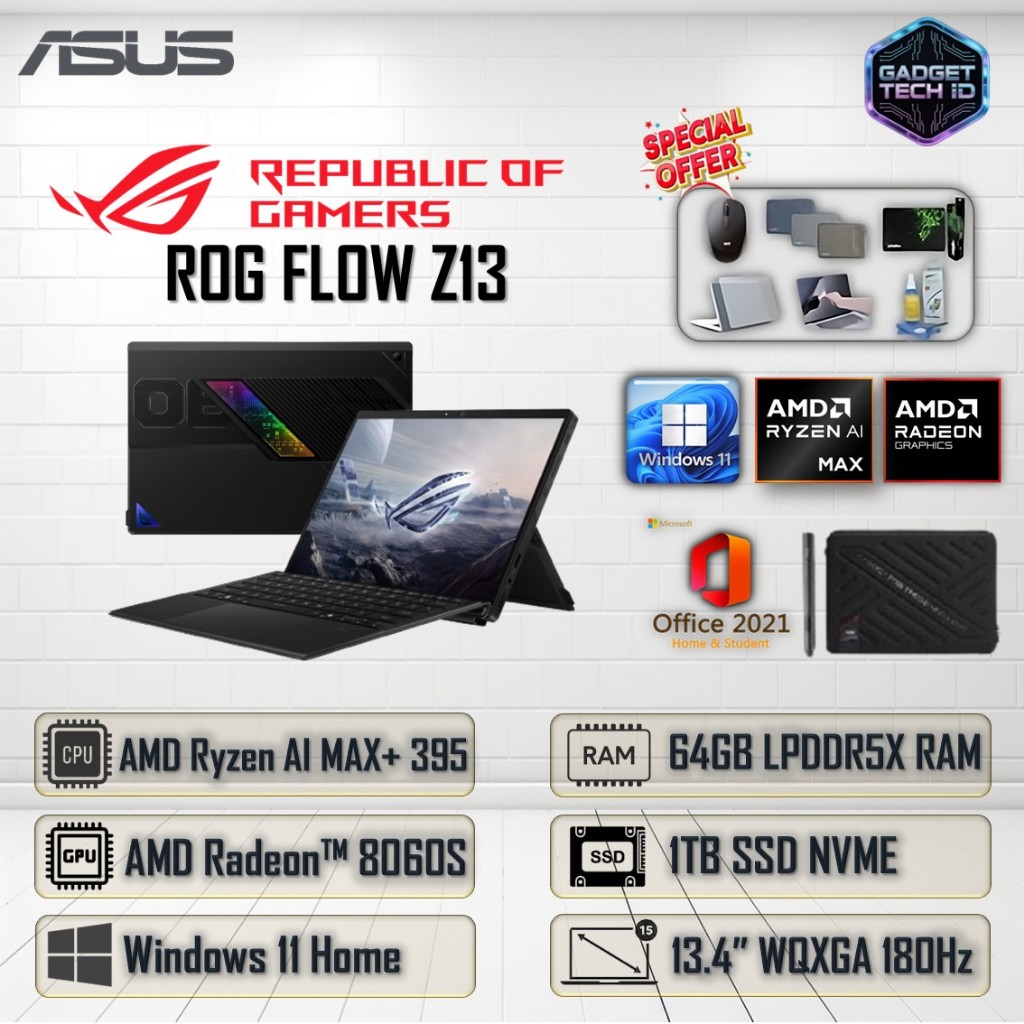 Jual Asus ROG Flow Z13 GZ302EA Touch Ryzen AI MAX+ 395 64GB 1TB Windows ...